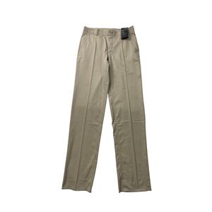 NWT Nike Flex Golf Pants Mens 32 Khaki Tan Dri-FIT Flat Front Trouser AJ5495-221